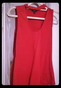 Express Red Choker Top